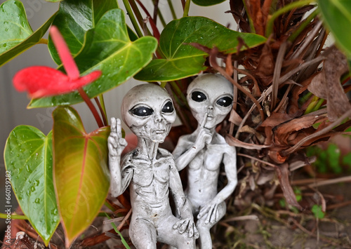 Extraterrestrial creature from space with plants © Ondine