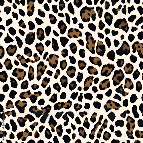 Seamless leopard pattern, jaguar texture, animal fur, African animal texture.