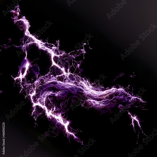 crackling lightning black and purple dark energy abstract 