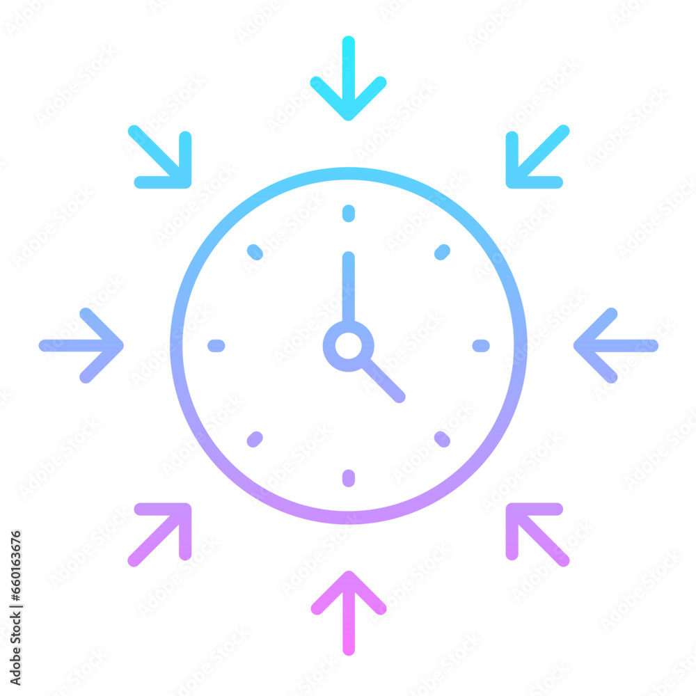 Use Of The Time Gradient Icon Use Of The Time Gradient Icon