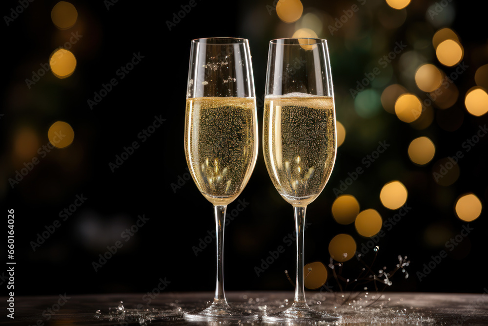champagne glasses toasting in the new year champagne glasses toasting in the new year