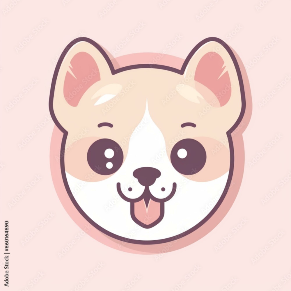 Kawaii Dog Illustration Kawaii Dog Illustration