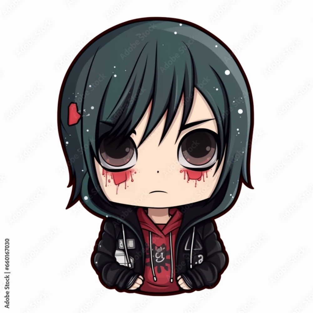 Kawaii Emo Illustration Kawaii Emo Illustration