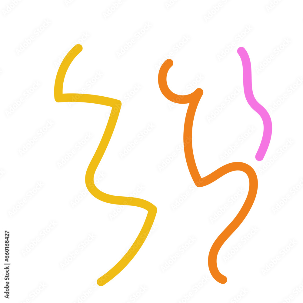 Pink yellow orange scribble squiggly lines vectors Pink yellow orange scribble squiggly lines vectors