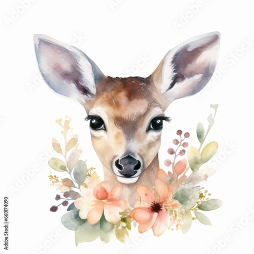 Deer Nursery Illustration