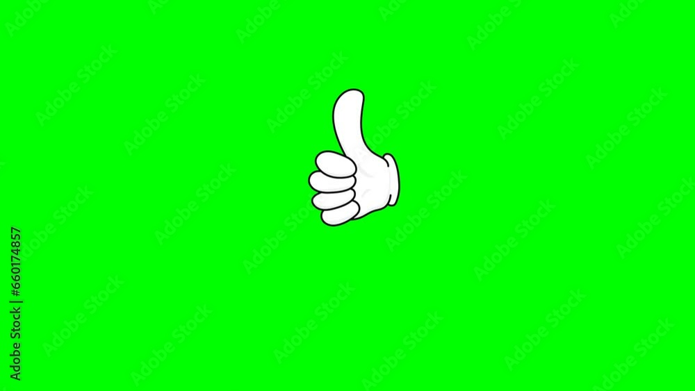 animated hand symbol with a green screen background animated hand symbol with a green screen background