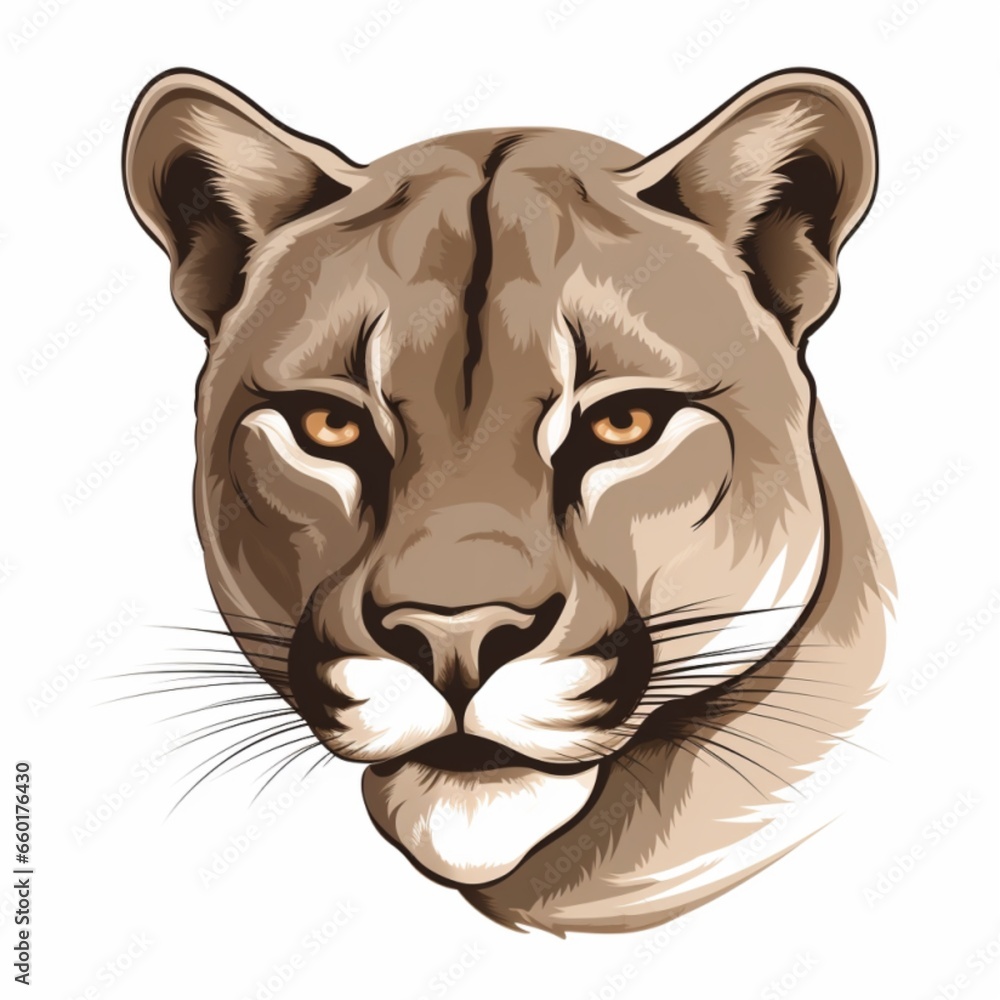 Cougar Logo Illustration Cougar Logo Illustration