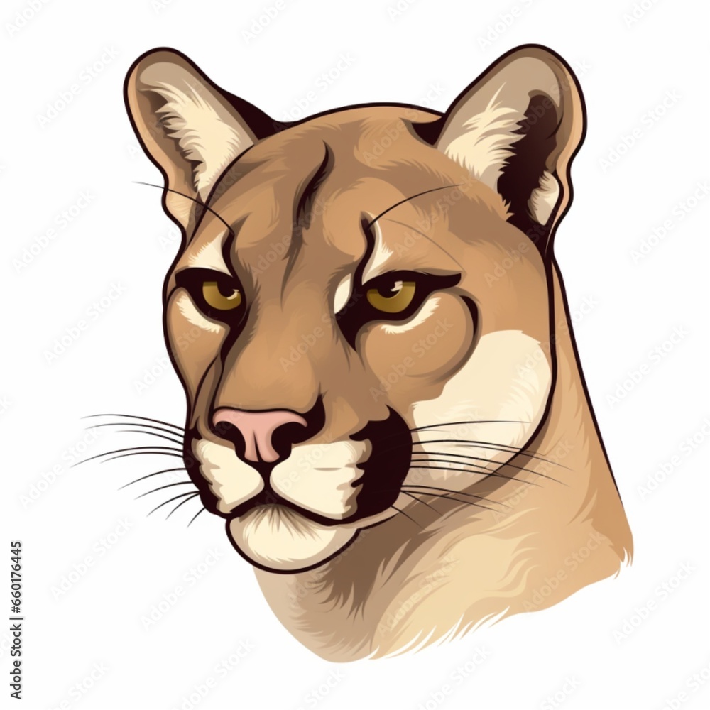 Cougar Logo Illustration Cougar Logo Illustration