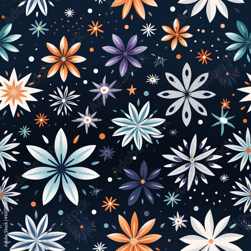 seamless pattern with flowers