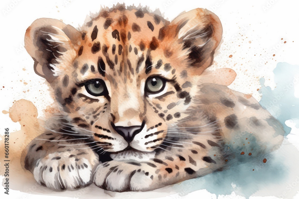 Fototapeta premium portrait of a leopard