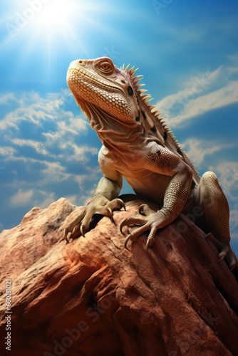 iguana on the rocks © Stasie