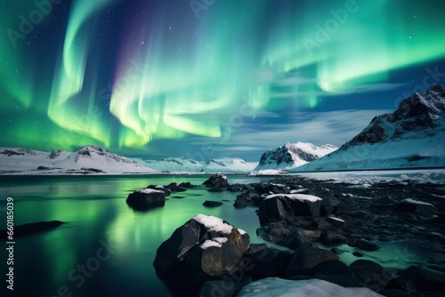 Mesmerizing Tranquility: The Song of the Northern Lights © Andrii