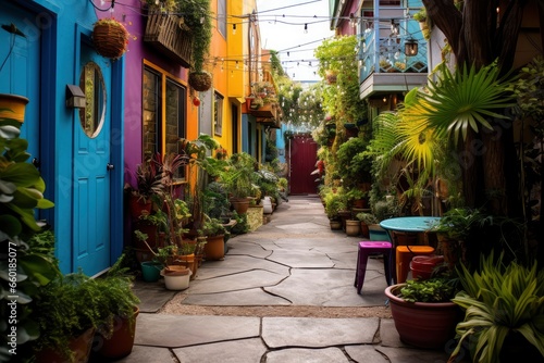 Vibrant Vistas: Alleys Alive with Hue