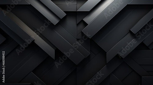 Modern Abstract Geometric Black Wall Background