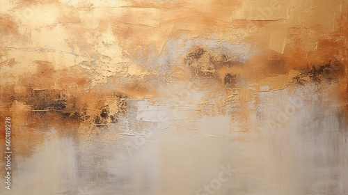 textura grunge envelhecido abstrata Tons terrosos, cobre e dourado luxo  photo