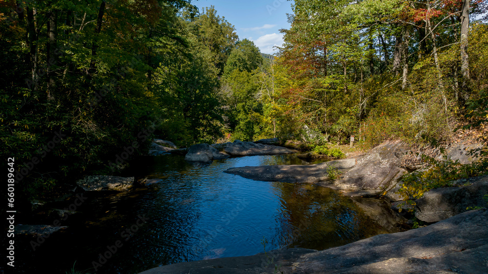 A Gorgeous Waerfalls Flows In A Mountain Envrionment A Gorgeous Waerfalls Flows In A Mountain Envrionment