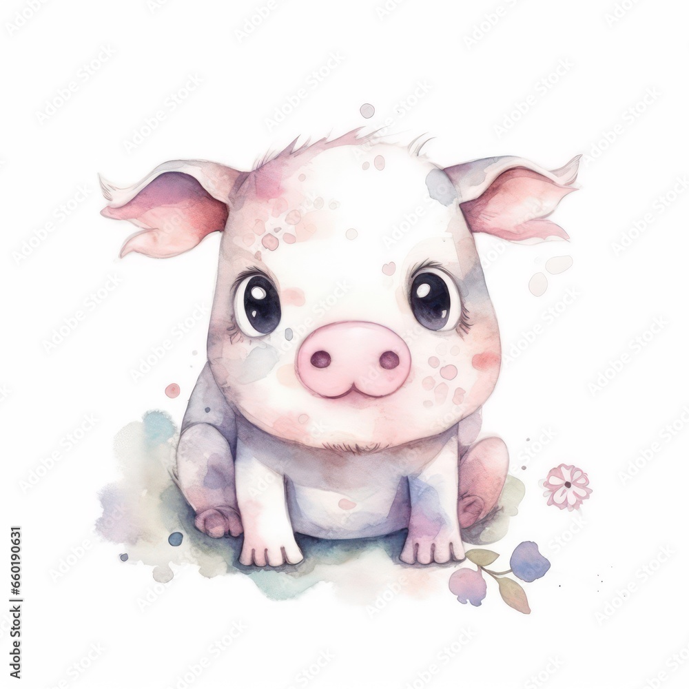 pig with a background pig with a background