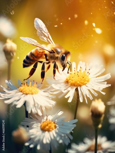 a bee on a flower © Skyfe
