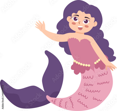 Sea Mermaid Illustration
