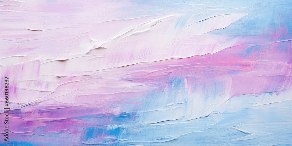 Oil paint texture background, pastel pink purple paintbrush strokes