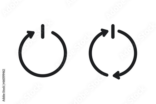 Auto on off. Illustration vector