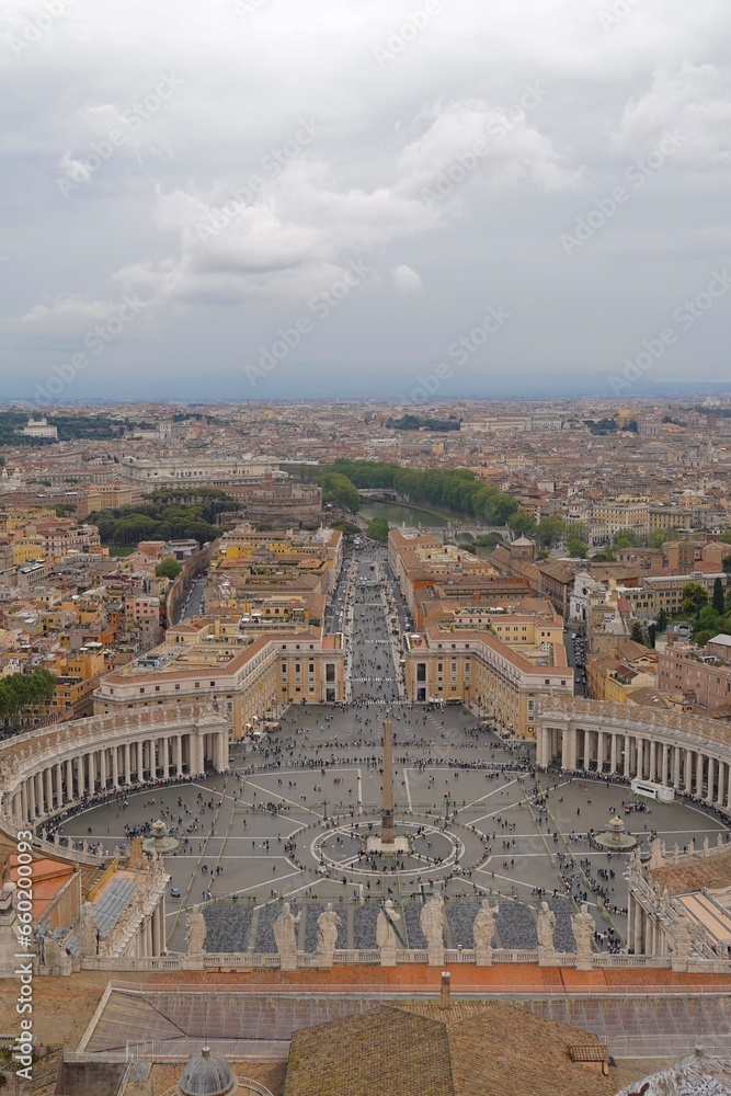 Aereal view from St. Peter's Basilica, Vatican City