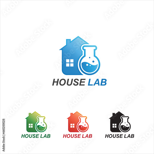 house lab logo template