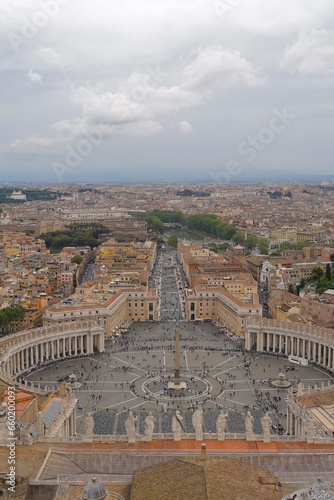 Aereal view from St. Peter's Basilica, Vatican City