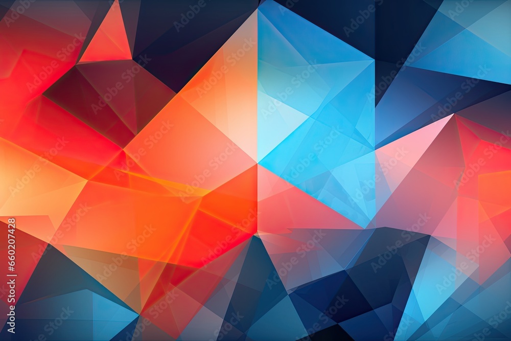 Abstract Background for PPT: Engaging Presentations with Sleek Geometry and a Splash of Color, generative AI