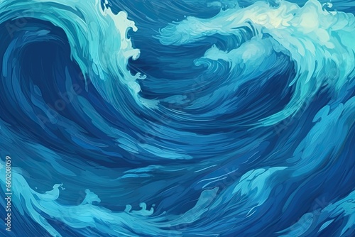 Abstract Blue Texture Background  Mimicking the Soothing Rhythms of Ocean Waves  generative AI