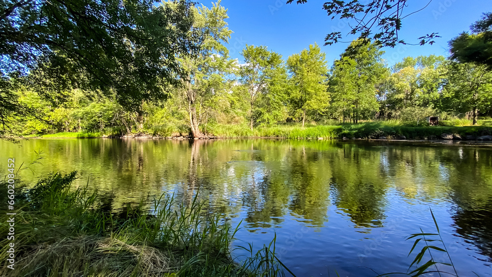 Little Wolf River in Symco Wisconsin on a Summer Day Little Wolf River in Symco Wisconsin on a Summer Day