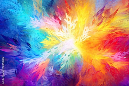 Abstract Colorful Background: Festive Spectrum of Hues in a Vibrant Celebration, generative AI