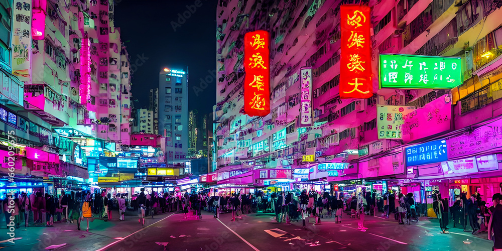 Neon store Reflection