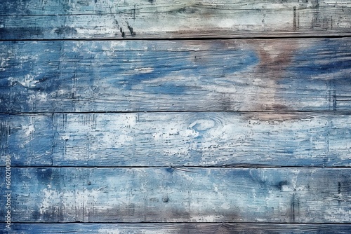 Abstract Grunge Background Blue: Distressed Denim and Weathered Wood-inspired Image, generative AI