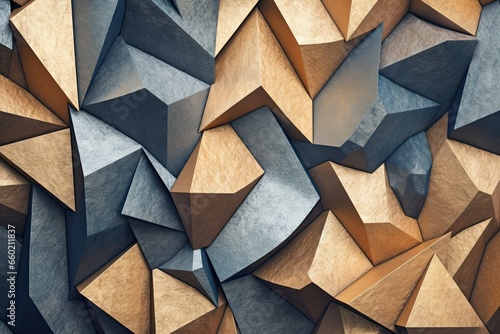 Abstract Shapes Background: Modern Sculpture-inspired Image, Displaying Various Sculptural Shapes, generative AI