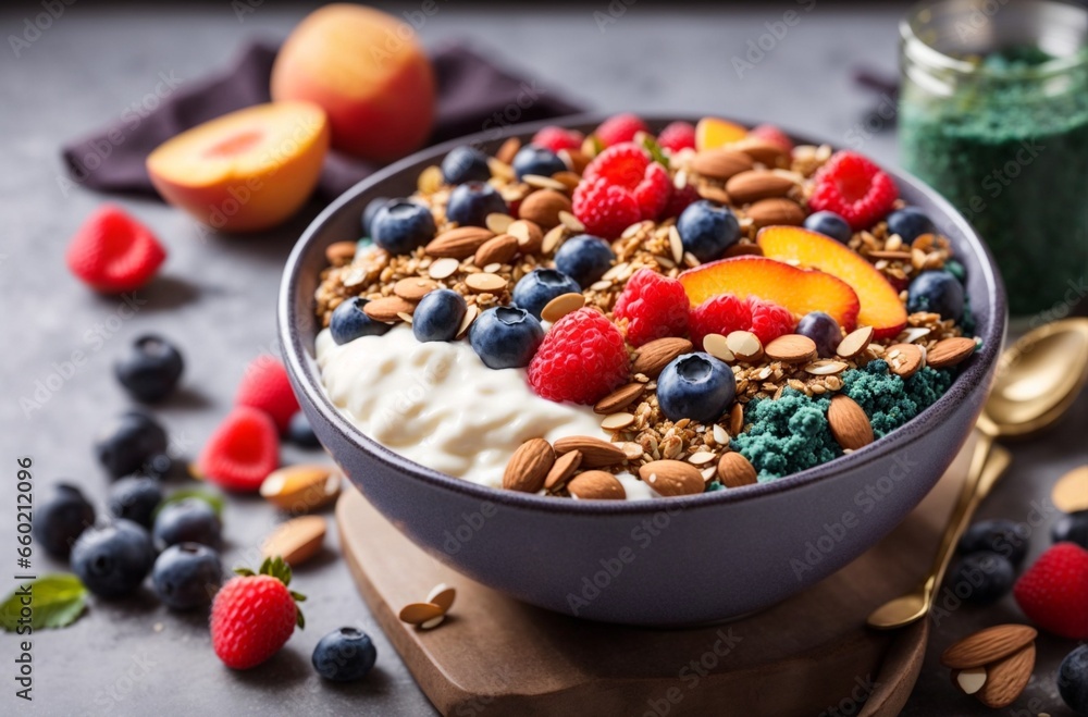 muesli with berries muesli with berries
