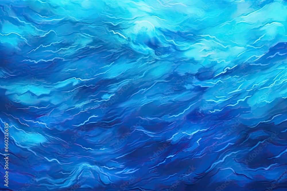 Blue Abstract Background: Capturing Tranquility of the Sea and Sky with a Serene Visual, generative AI