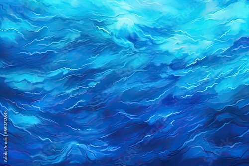 Blue Abstract Background: Capturing Tranquility of the Sea and Sky with a Serene Visual, generative AI