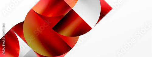 Minimalist geometric background featuring metallic round triangles, delivering sleek and modern visual aesthetic with emphasis on clean, metallic forms for wallpaper, banner, background, landing page