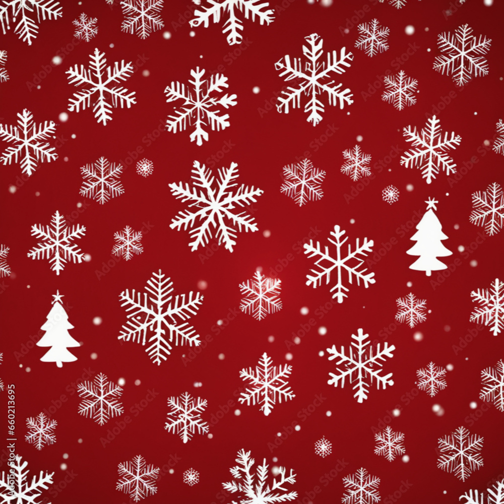 christmas background with snowflakes, Generative AI christmas background with snowflakes, Generative AI