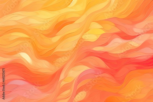 Orange Abstract Background: Vibrant Hues of a Clear Day's Setting Sun, generative AI