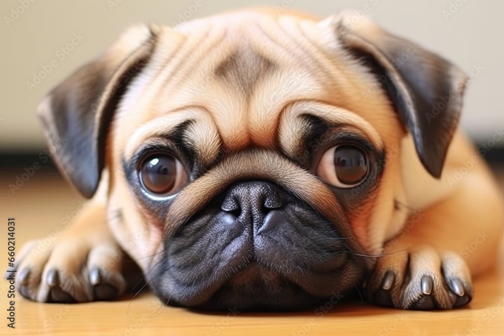 Pug Pictures Showcasing the Irresistible Adorableness and Traits of the Breed, generative AI