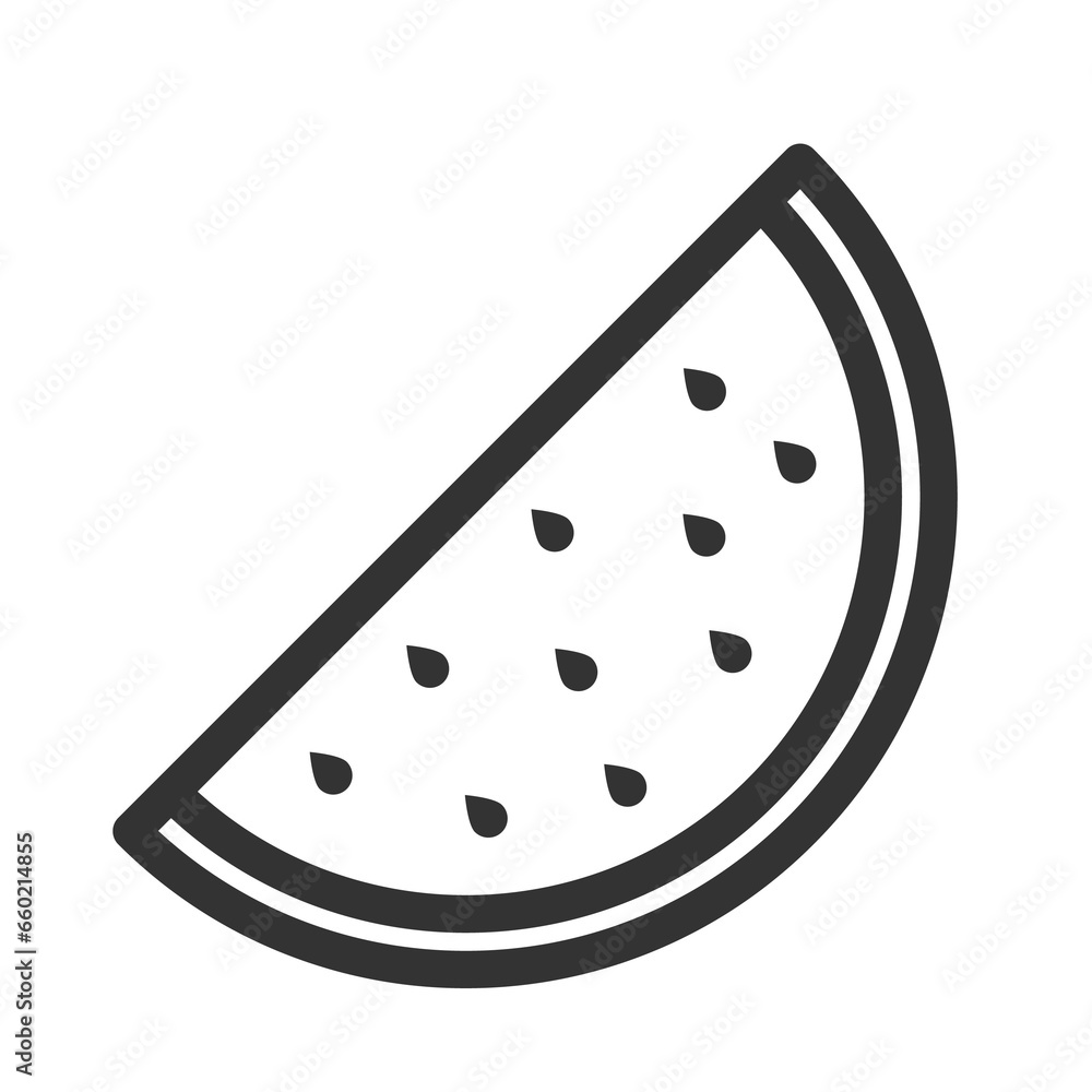 Vector illustration of watermelon slice icon in dark color and transparent background(PNG). Vector illustration of watermelon slice icon in dark color and transparent background(PNG).
