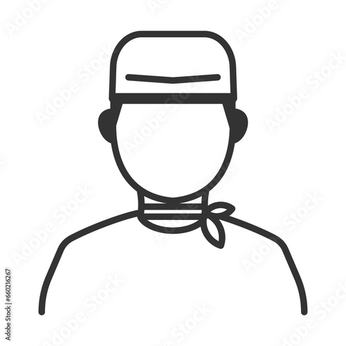 Vector illustration of Master of Ceremony icon in dark color and transparent background(png).