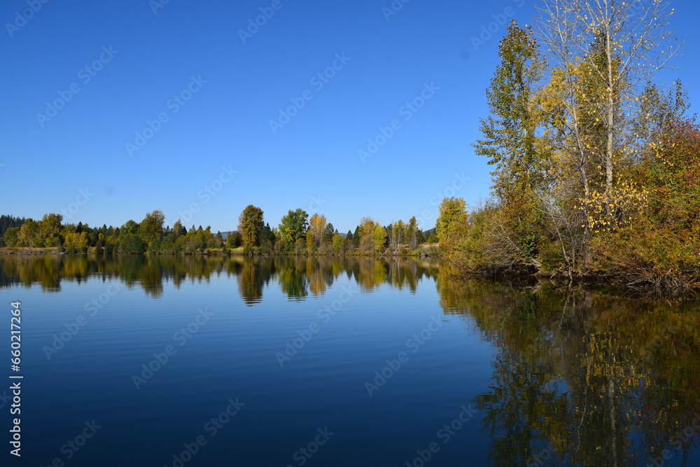 Lake near Cataldo Mission in Idaho. Lake near Cataldo Mission in Idaho.