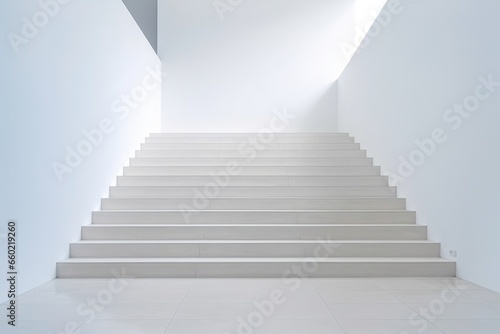 Photo of stair mockup concept. photo