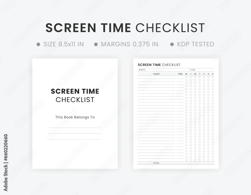 Screen Time Checklist Printable Template, Screen Time Chore Chart Tracker Screen Time Checklist Printable Template, Screen Time Chore Chart Tracker