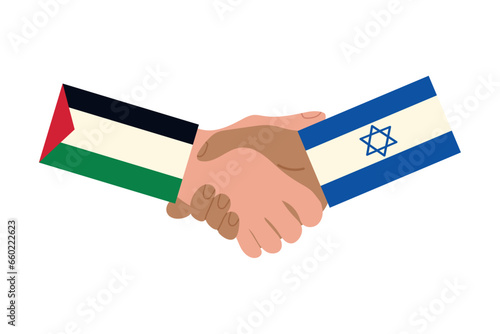 israeli and palestinian handshake