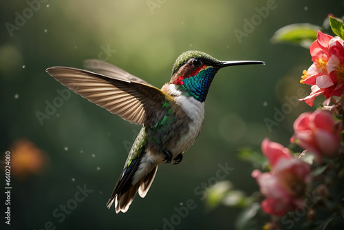 Hummingbird (Trochilidae) Flying gems