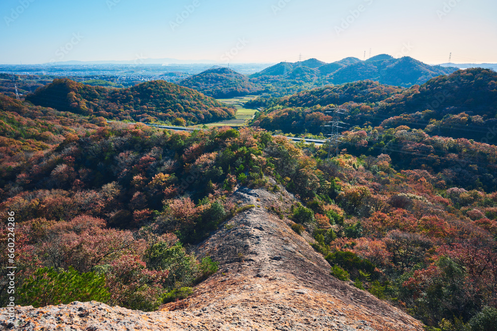紅山から見た秋の風景 紅山から見た秋の風景